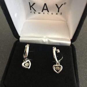 Kay Jewelers rhythm heart diamond earrings